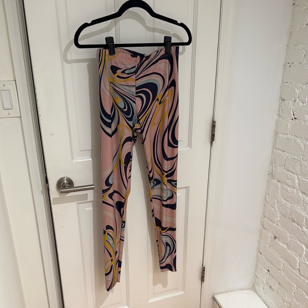 Emilio Pucci Multicolor Swirl Leggings
